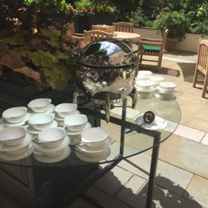 Half-Moon tiered Buffet Tables